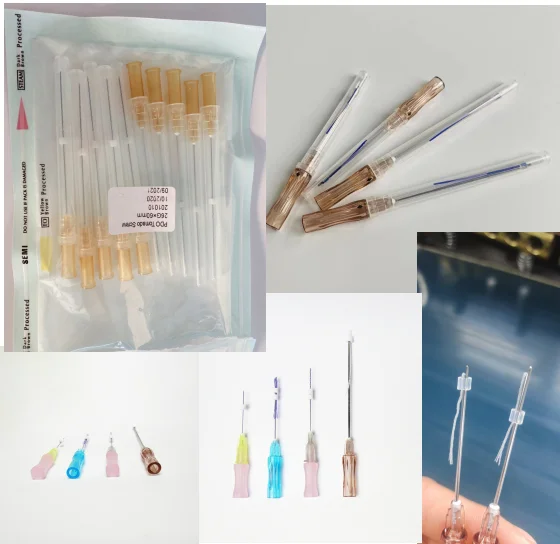 CROWNLIFT 21G 100mm Medical Aesthetics Facial Hilos PDO Korea 4D COG PDO for Facial Lifting PDO Thread korean threads