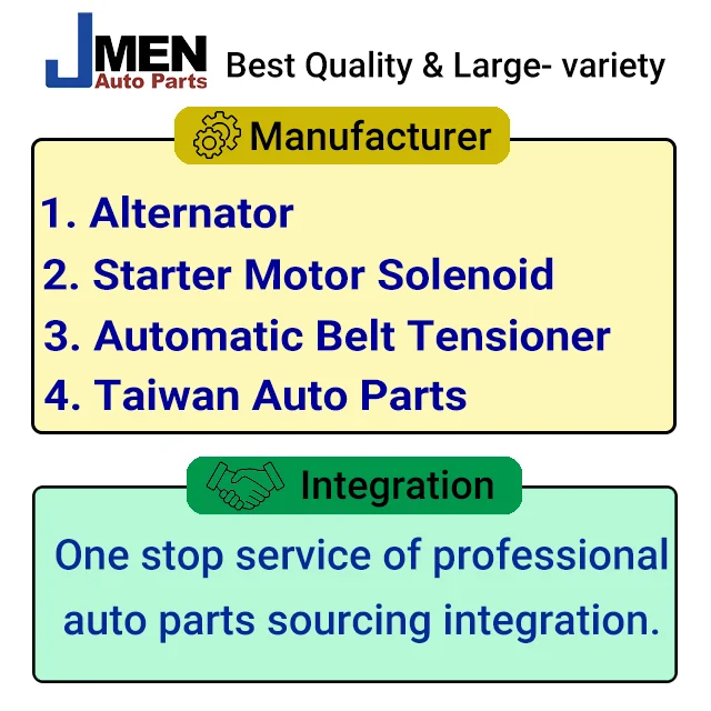 Jmen for PEUGEOT 504 505 404 607 Alternator & Starter Motor Solenoid & Pulley car Auto Engine Electric parts