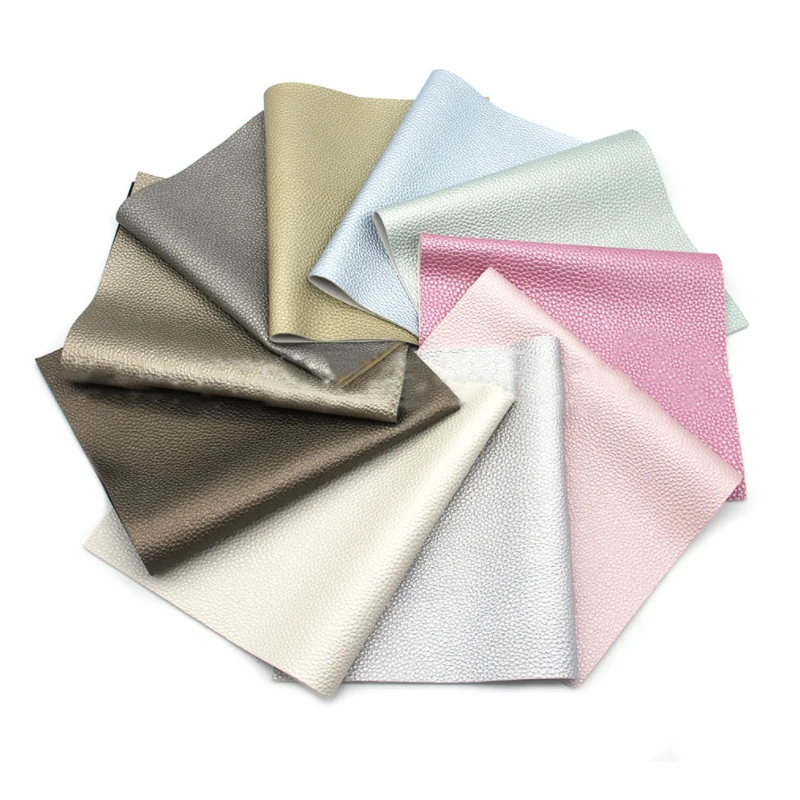 Мягкая жемчужная блестящая тисненая ткань из искусственной кожи Lychee, домашняя текстильная ткань для сумок, материалы для рукоделия, «сделай сам»