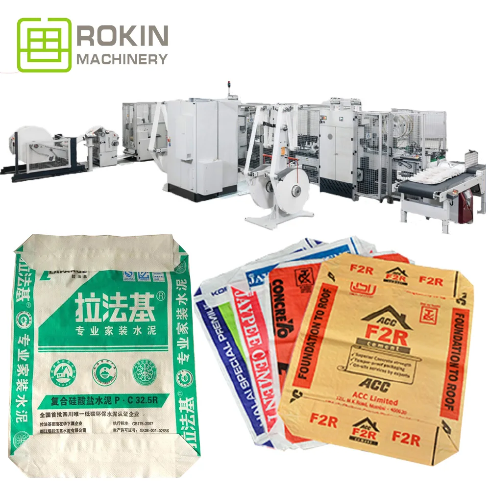 ROKIN BRAND Bag Forming Machine Waterproof Polypropylene Package Valve Woven PP Sack Making Machines