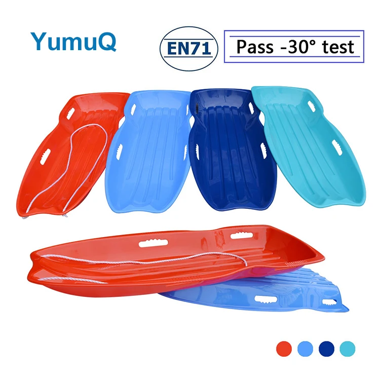 YumuQ Custom Color 120cm Portable Reindeer Animal Snow Gliding With Sleds Sledge For Sleding Tobaggan