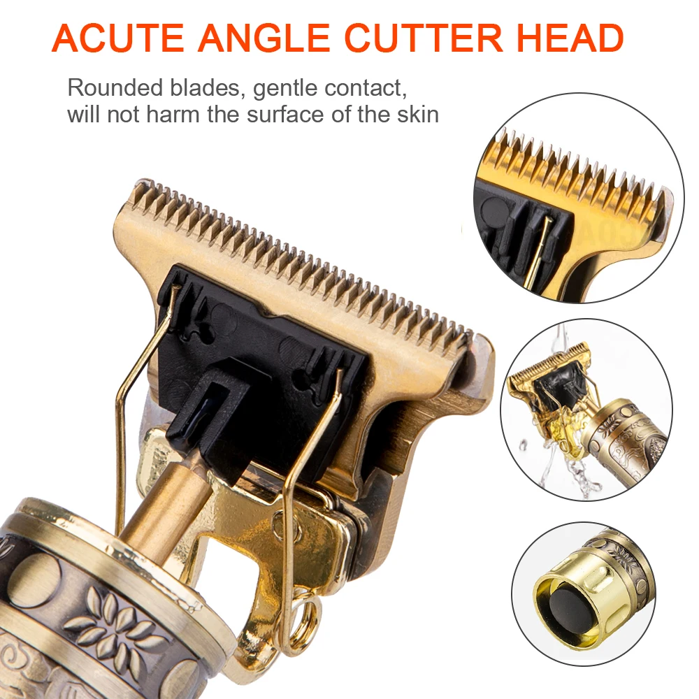 Usb Rechargeable Men Hair Cordless Mini Electric Hair Trimmer Hair Clippers