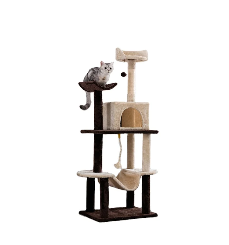Sisal Fabric Cat Tree House Cat Accessories Cat Tree Tower Condo