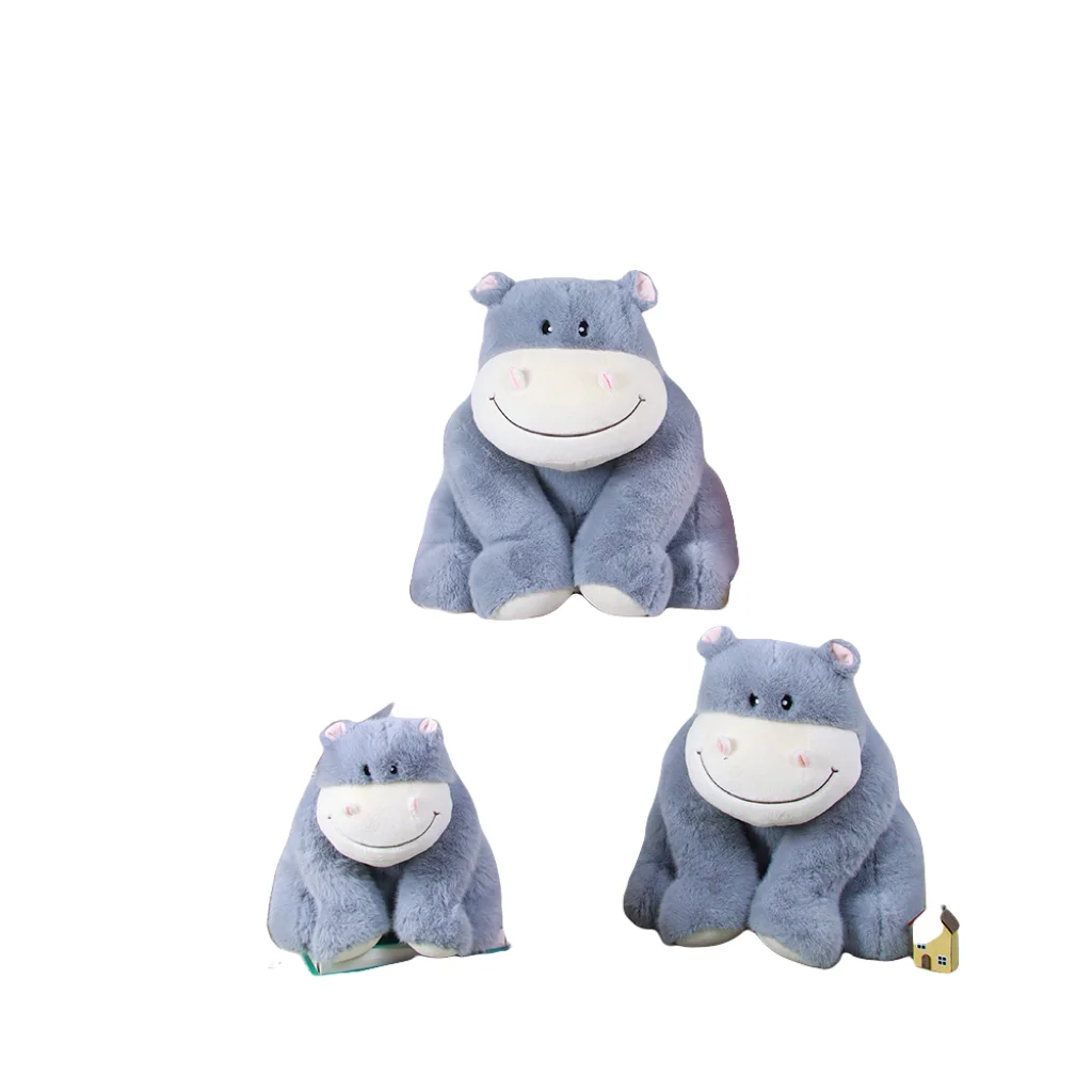 Hot Selling 27-50Cm Custom Plush Toy Hippo Stuffed Animals Wholesale Hippopotamus For Kids