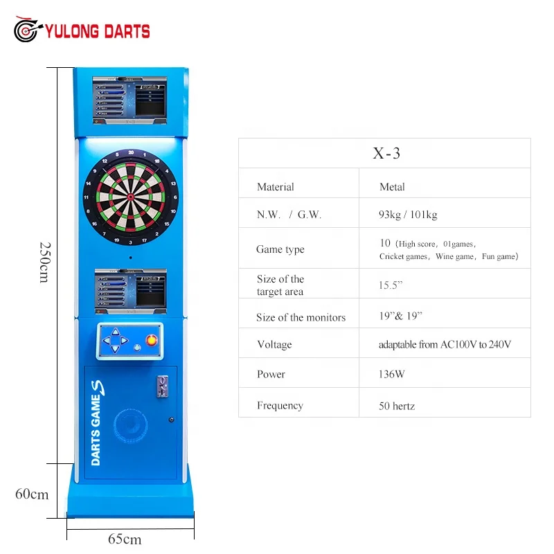 Yulong China factory source  manufacturer dart machine,electronic dart machine,soft dart machine