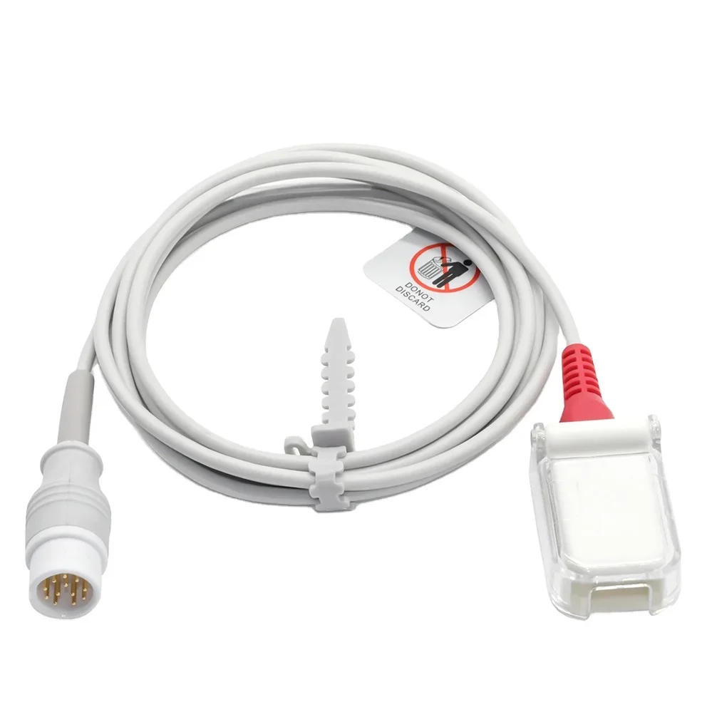 hot selling C30 Smart Tech 12pin-DB9F Extension Cable for SpO2 Sensor 2.4m