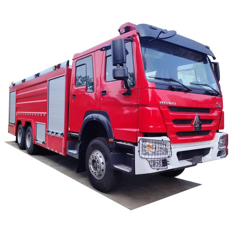 China CNHTC HOWO 16 tons with water tank foam fire truck Emergency rescue truck Suitable for fighting oil fires