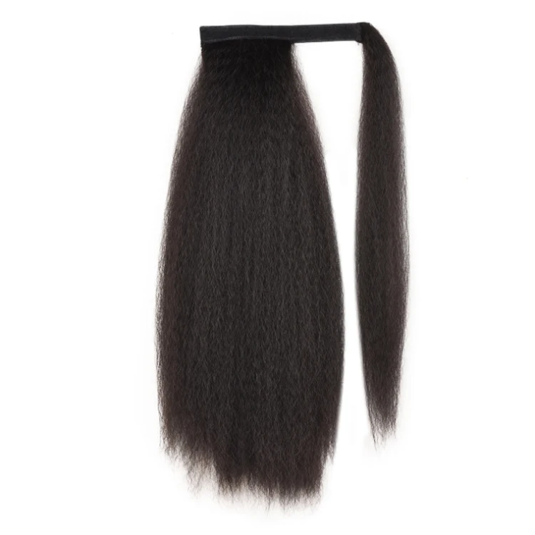 
2020 hot selling ponytails for black women,human hair ponytail hair extensions. 