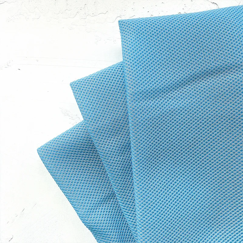 Comercio al por mayor de alta calidad 100% poliester 3d aire malla sandwich de malla de tela