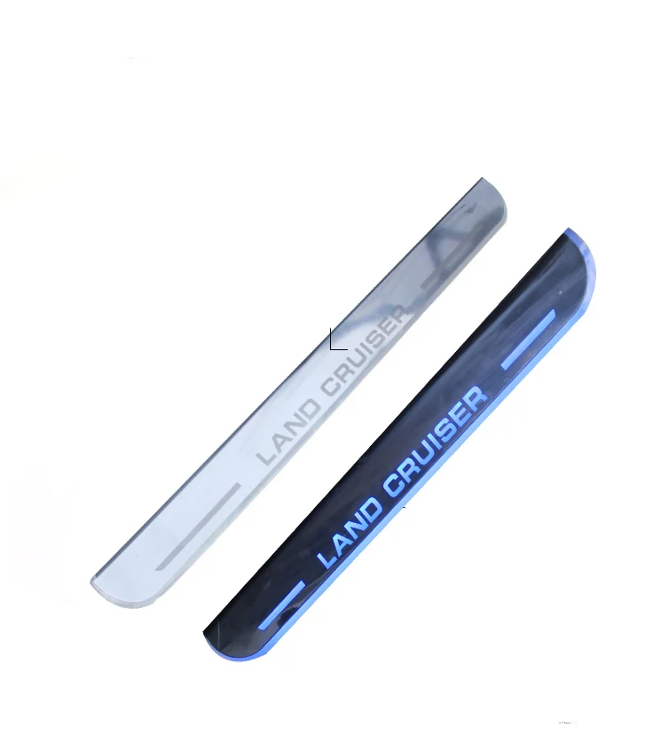 Stainless Steel Door Sill with led for Land Cruiser 2008-2021 LED Door Sill Plate for LC200