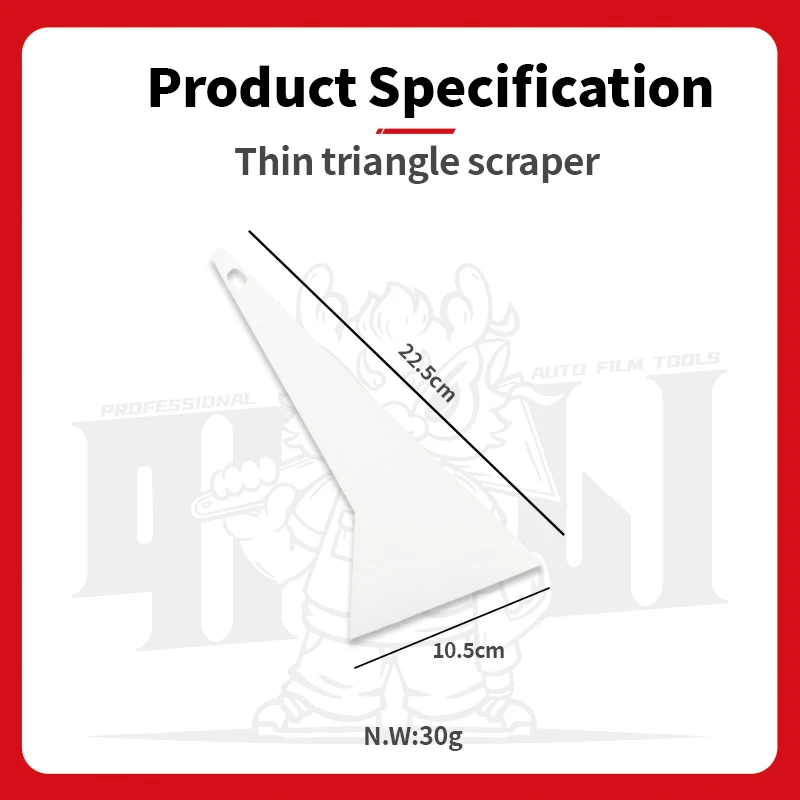 Qili Self Healing Water Scraper High Temperature Resistant Thin Triangle Glass Scraper for Window Made of PPF Material