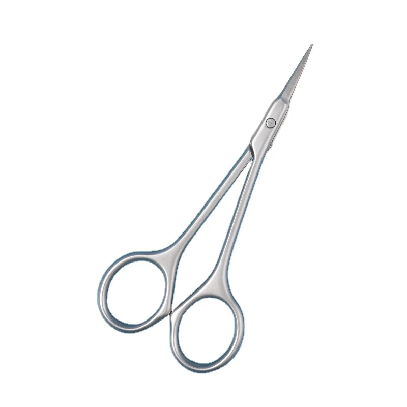 New Arrival Stainless Steel Manicure Scissors Curved Blade Cuticle Scissors for Nail Supplies