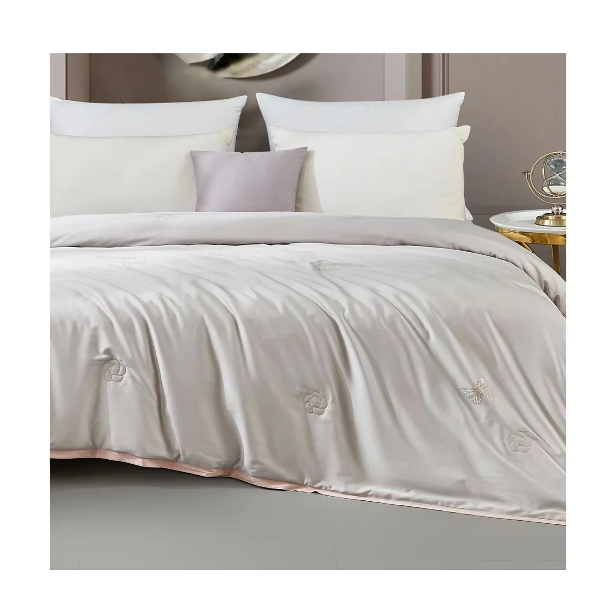 Natural Washable Winter Summer Silk Quilt, Bed Duvet Cover Set Quilt Comforter , Handmade China 100% Pure Mulberry Silk Quilts