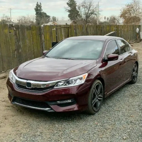 For 16-17 Honda Accord Sedan 4D ABS Front Grille Upper Hood Grille Assy Chrome