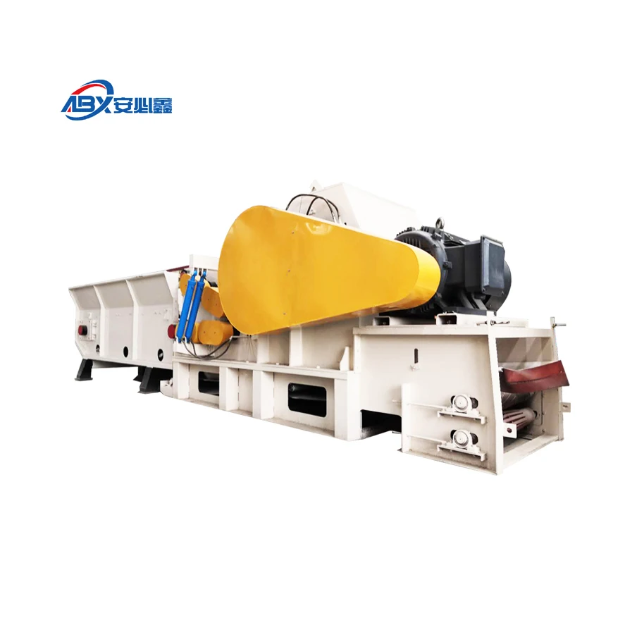High Capacity Low Energy Wood Log Bamboo Stalk Grinding Crusher Drum Wood Chipper Machine