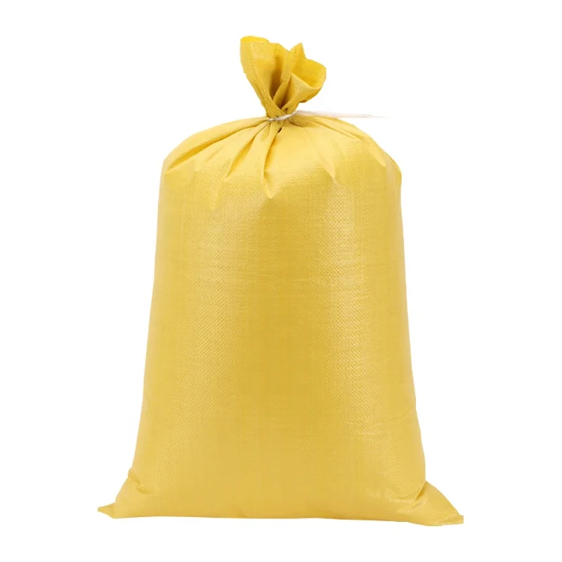 Low price Yellow Pp Woven Bags Polypropylene Composite Plastic Woven Bag 25kg Fish Feed Pp Woven Bag For Animal Feed
