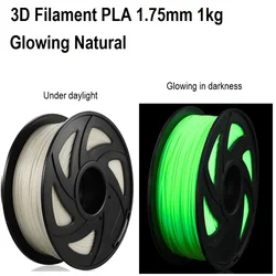 COOBEEN 5 Colors illuminating Glowing 3D Filament PLA 1.75mm/1kg Neat Winding for 3D Printer Printing Filament ROHS Factory