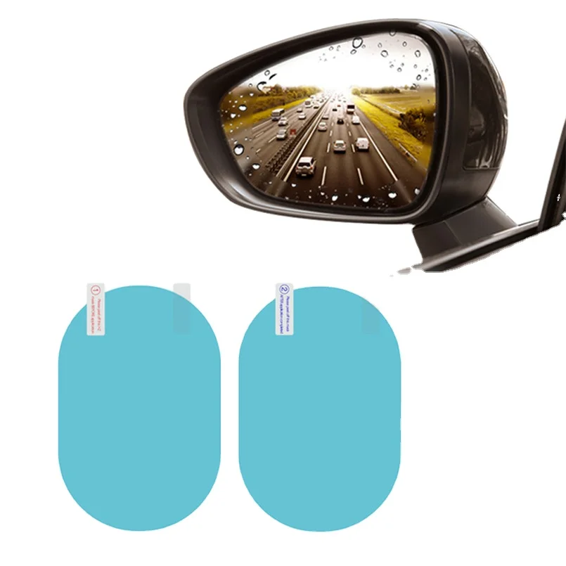 2pcs Anti Lluvia Rainproof Anti Rain Waterproof Car Rear View Pet Anti Fog Film For Mirror