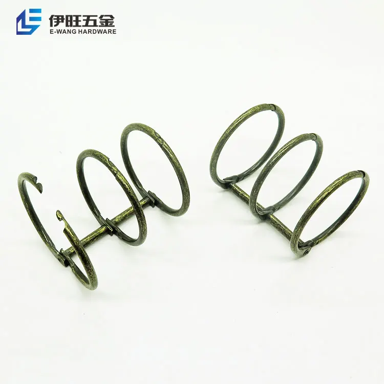 YIWANG Hot Sell Stationery Mini 3 Ring 1 Inch Table Calendar Ring Binder Clip