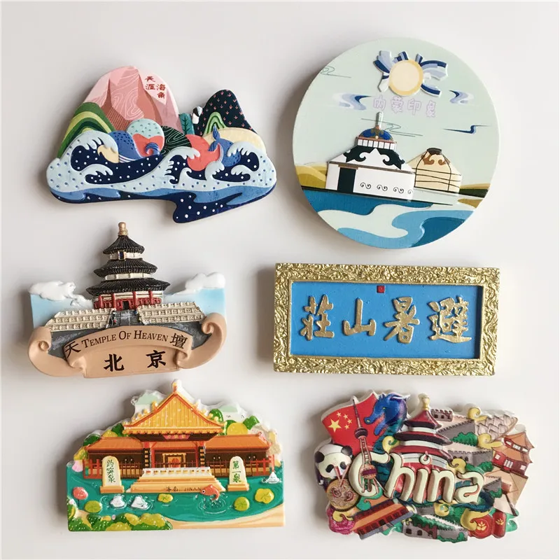 Good Quality Customized Fridge Magnets 3D Refrigerator Magnet Tourist Souvenir Resin
