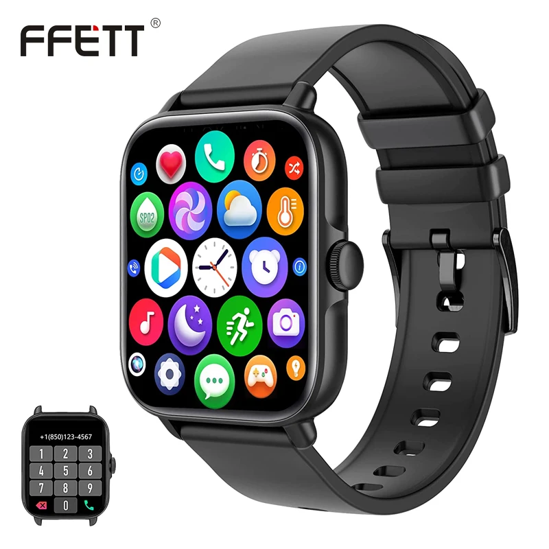 Hot Selling Fitness Tracker Smartwatch 1.7inch Touchscreen Bt Sports Smart Watch for Android iPhones