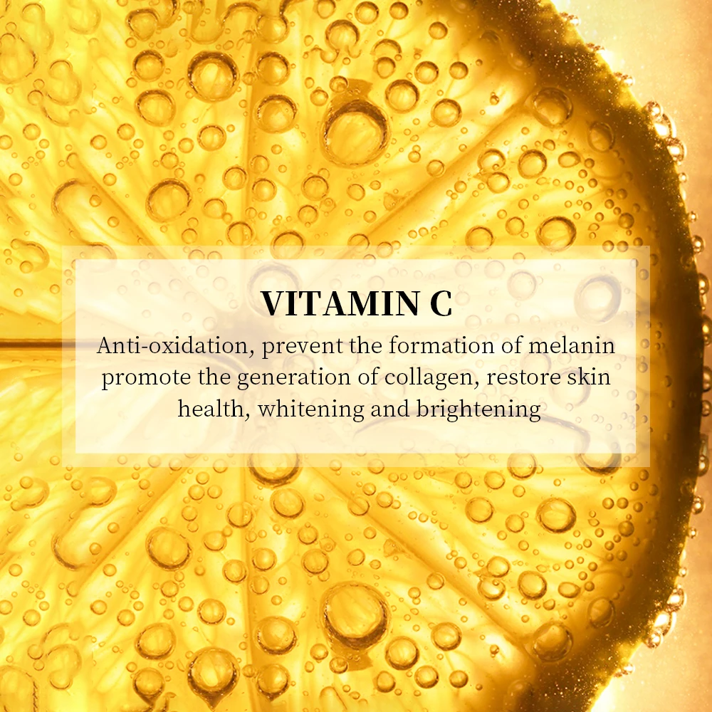 Free Shipping  Vitamin C Whitening Firming Face Mask Moisturizing Anti-Aging Shrink Pores Blemish Brightening Nourish Skin Care