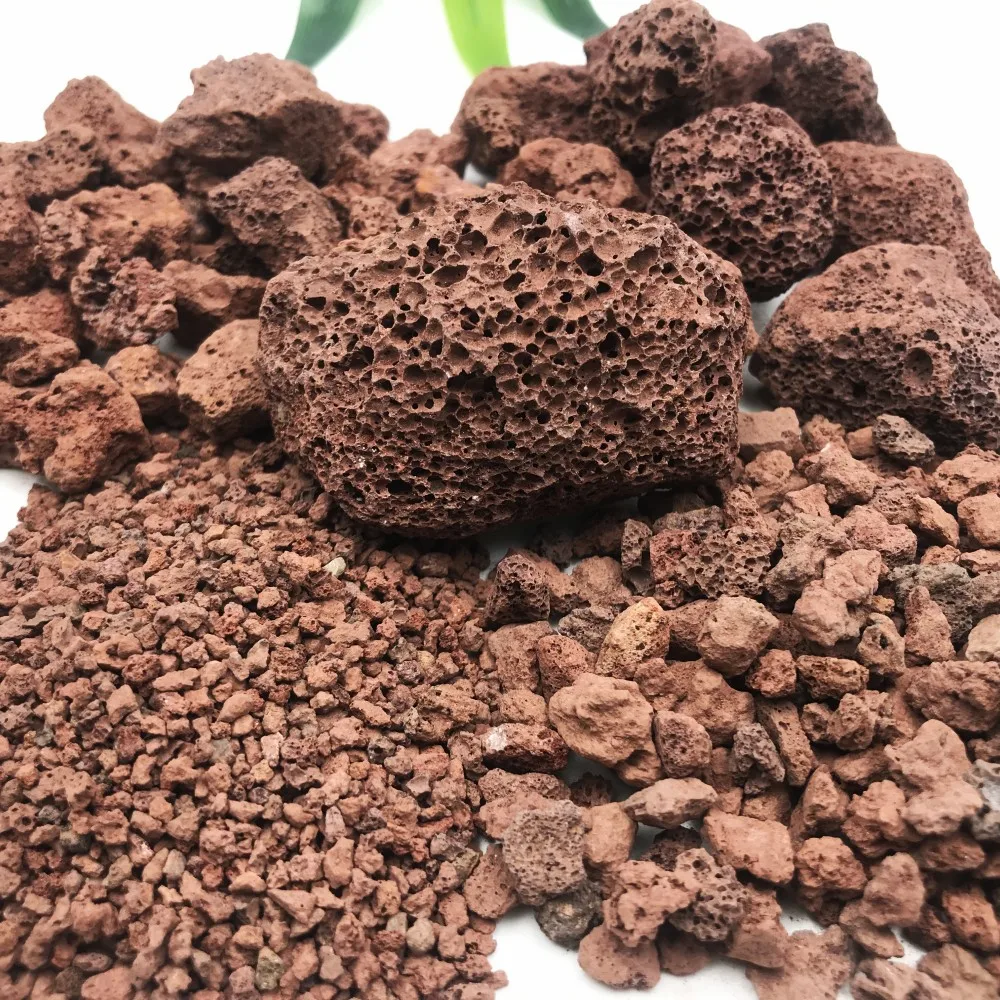 Wholesale Red And Black Volcanic Rock/basalt/lava Rock Landscape Stone