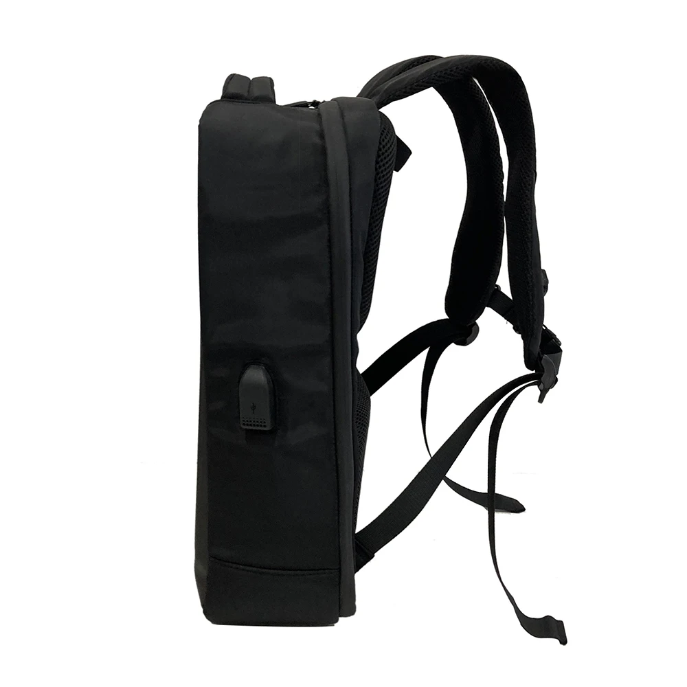 Manufacturer Factory Made in China Black Reusable USB Big Size Multi-pocket Casual Outdoor Laptop Bag Backpack