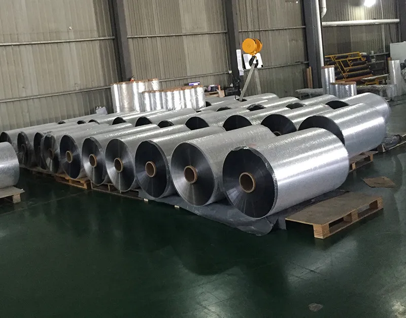 AL+PE PET+AL+PE Aluminum Laminated Plastic Film Metallized Film MPET For Insulation Material Reflective Facing