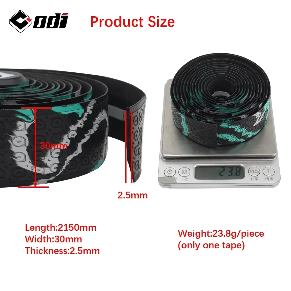 ODI Bicycle Handlebar Tape Soft Bike Bars Tape PU EVA Non-slip Colorful Handlebar Cover for Road Bike Slide Bike Handlebar Tape