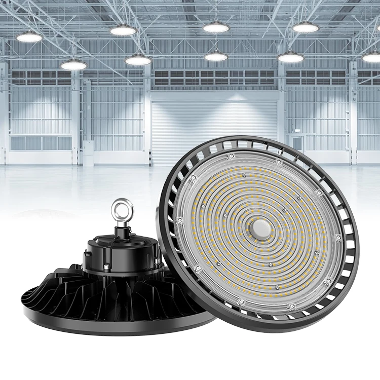 COVEDA High Power LED High Bay Industry Warehouse Die Casting Aluminum Ip66 UFO 100w 150w 200w Led High Bay Light