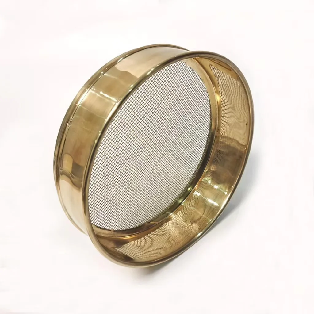 Brass Perforated Rolling Mesh Sieve Scientific Copper Test Sieve