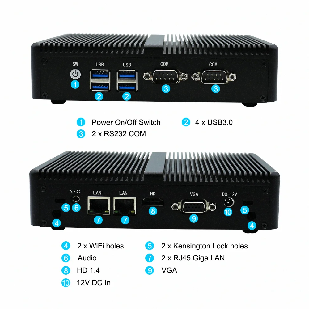 Intel core i5 1135G7 2LAN 6COM thin client Barebone Host PC Computer industrial nuc gaming office mini pcs pc