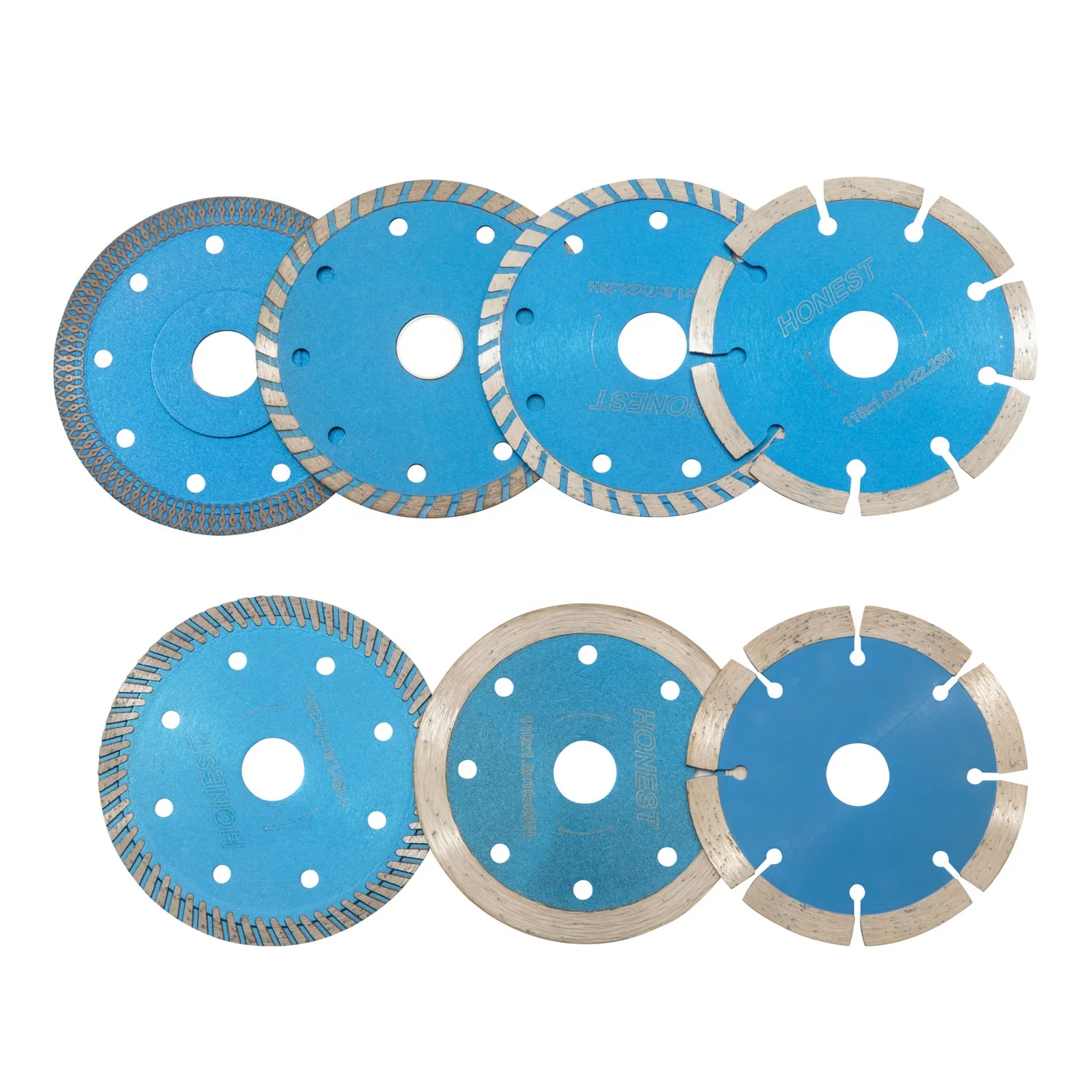 Diamond Blade Marble Circular Turbo Brazed Saw Dual Stone Cutting Nano Glass Concrete blade For Reinforced