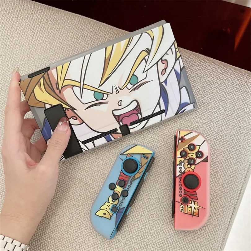 Soft Protective Case For Nintendo Switch Silicone TPU Cartoon Anime Dragon Balls Son Goku Cover For NS Controller Game Accessory