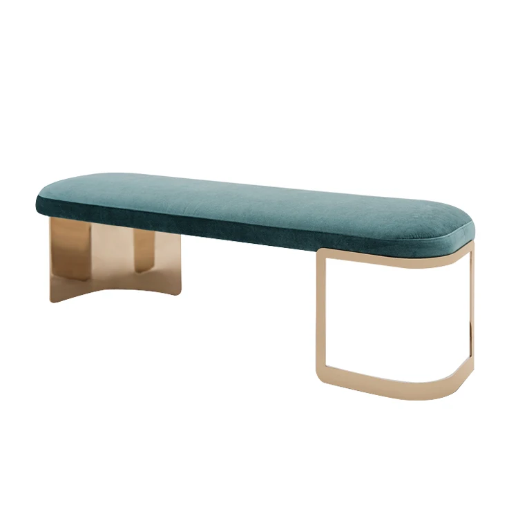 Italian Style Bedroom Furniture Bed End Stool Bedroom Solid Wood Frame Leather Luxury The End Of The Bed Stool