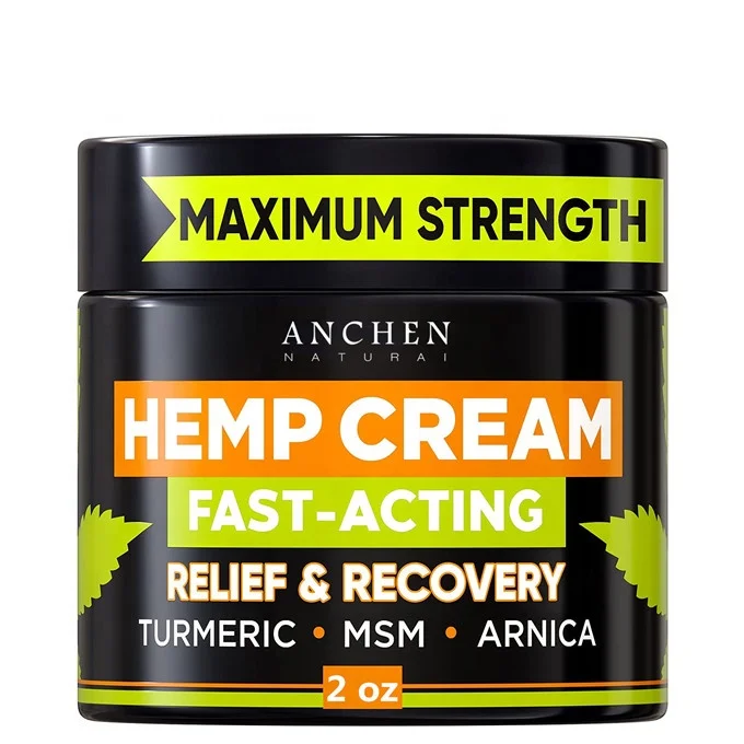 Private Label Hemp Pain Relief Cream Relieve Muscle,Joint,Arthritis Pain 2oz