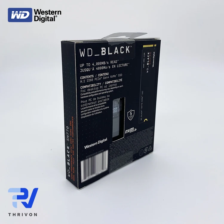Игровой диск WESTERN DIGITAL WD BLACK SN770 250 ГБ NVME