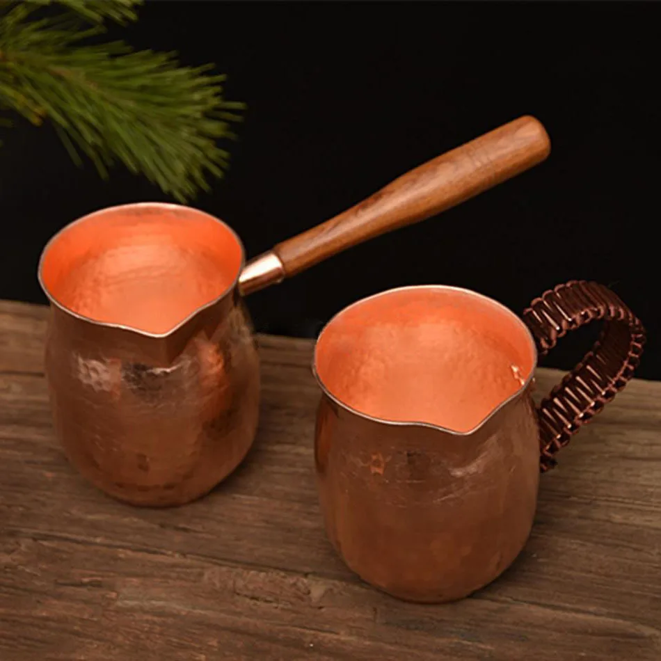Energinox Wholesale  Copper Coffee Mug Double Wall Hammered Moscow Mule Copper Cup Sets
