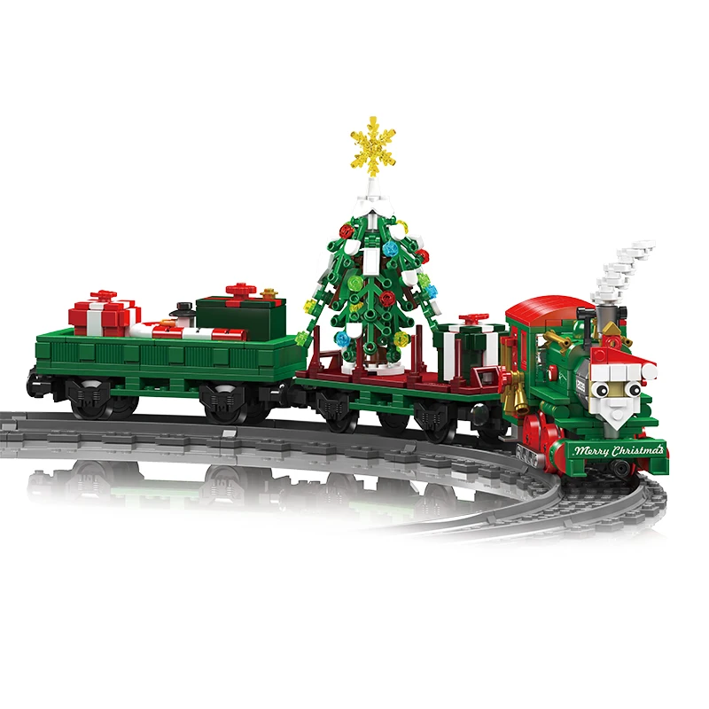 Mould King 12039 Model ESUKG230 Diesel - Christmas Edition Trains Blocks Electric Power Building Block Educational Toys