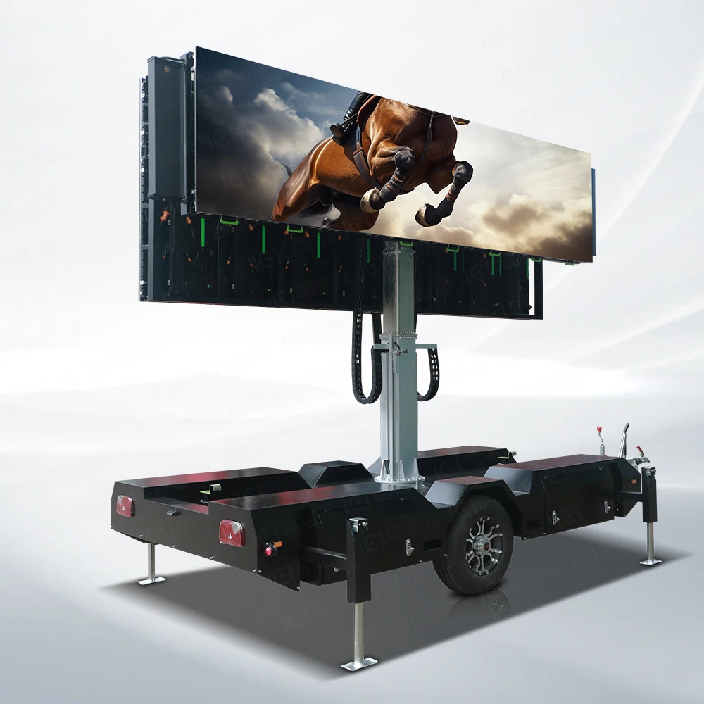 JCT производитель EF10 P3.91 мобильный СВЕТОДИОДНЫЙ трейлер Roadshow экран рекламный щит для наружной рекламы карнавал