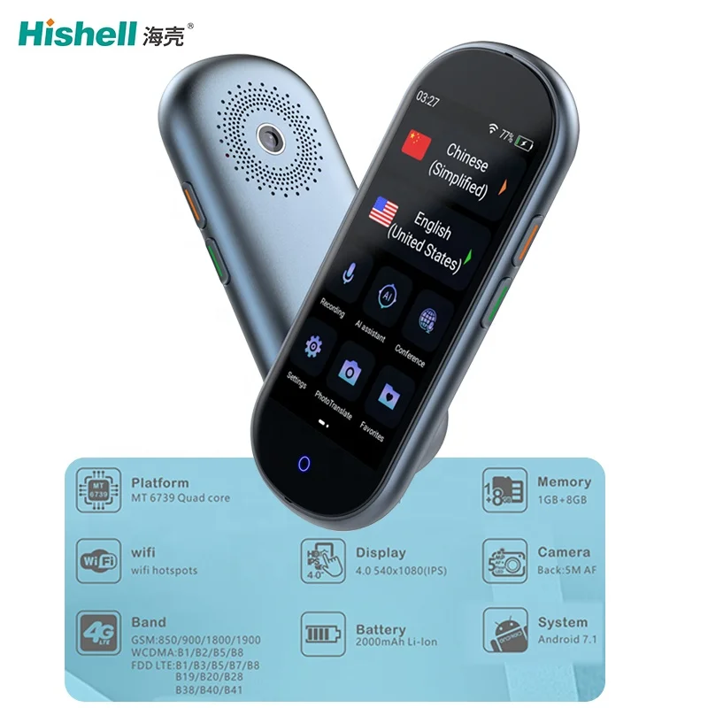 Portable Translation 109 language two way instant speech translator device offline automatic voice translator