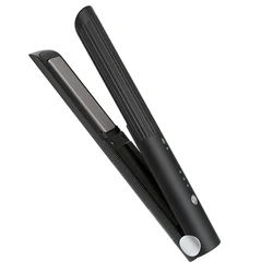 Vkk Custom Logo 2 in 1 Flat Irons Hair Stretcher Mini Cordless Hair Straightener Curler