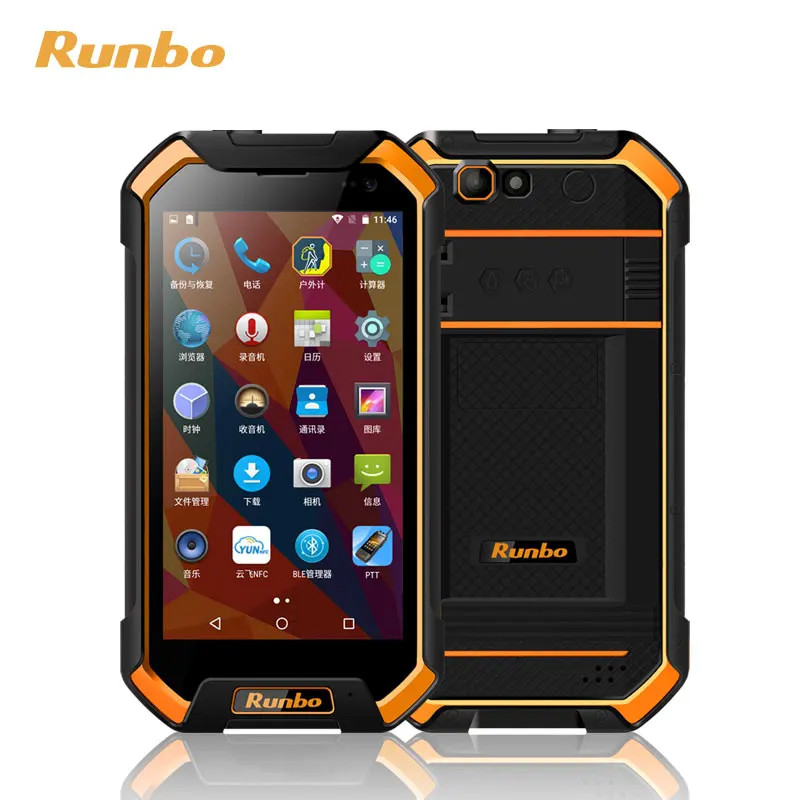  Runbo F3 4G LTE/ Wifi/ BT /GPS 5 дюймов прочный КПК RFID NFC IP67 IP68 водонепроницаемый