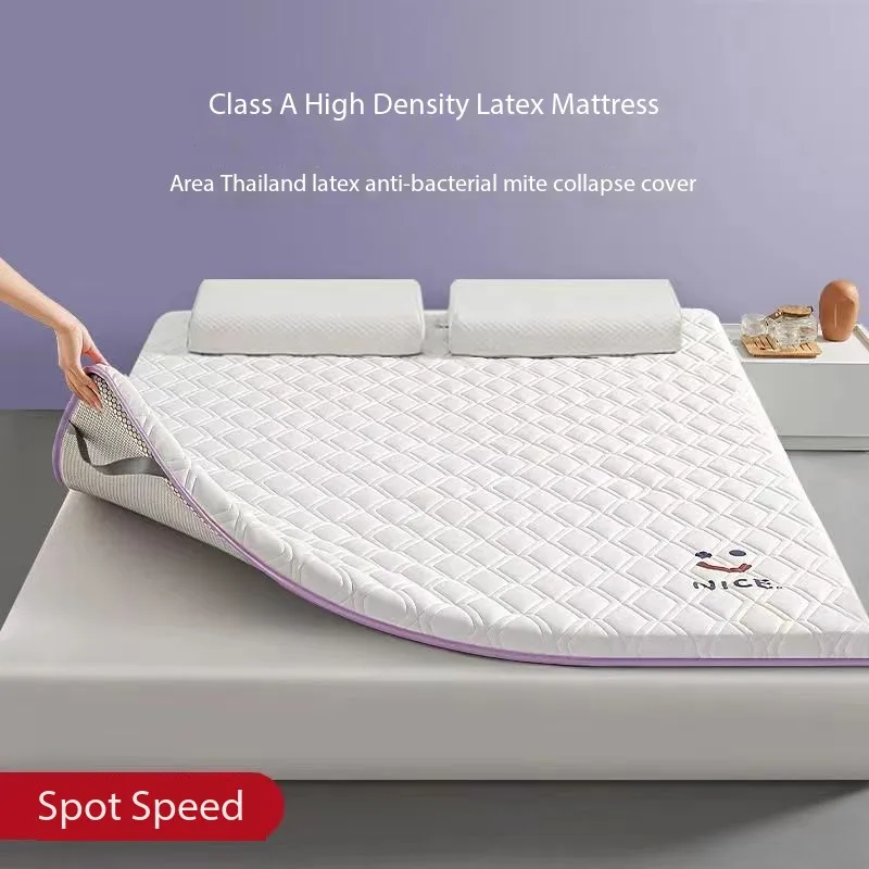 High quality Thai natural latex memory cotton breathable collapsible latex mattress for sleeping on the bed