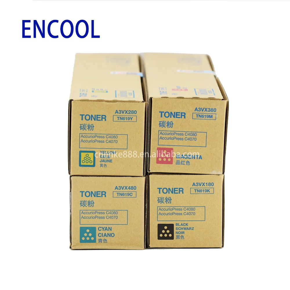 Original TN619 Konica Minolta bizhub Printer toner cartridge c1060/c1070/2060/2070 A3VX130 Powder