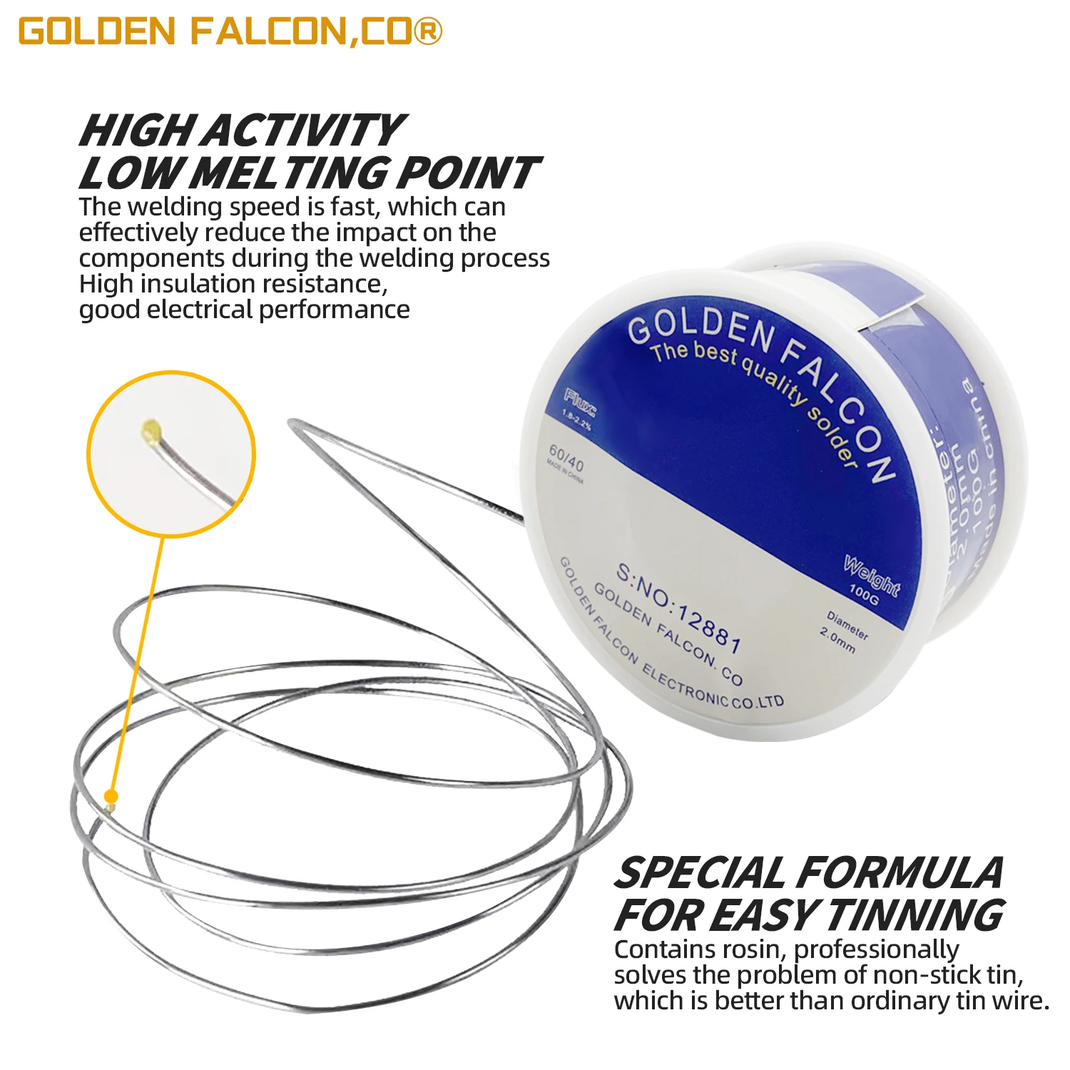 Soldering wire supplier sn 60 pb 40 super rosin solder wire 1.0mm solder wire rosin core welding iron
