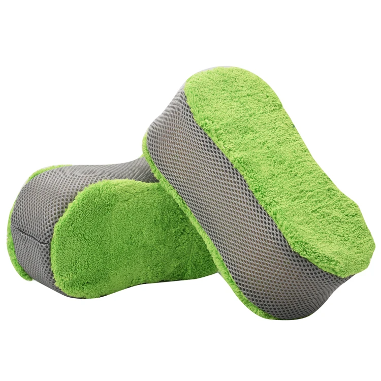 bamboo Coral Fleece Car Wash Sponges Bug Sponge for Car Washing Car Sponges for Washing Scratch Free