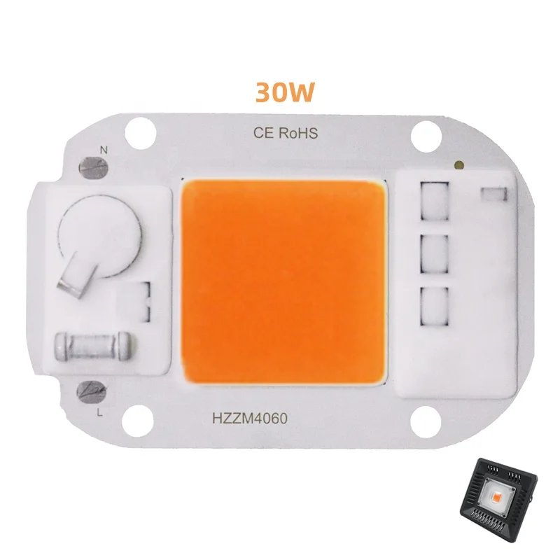 Newspectrum Ac 220v 30w Full Spectrum Grow Plant LED Chip COB For Vegetable Flower Light Lamp Grow Led COB DOB Module