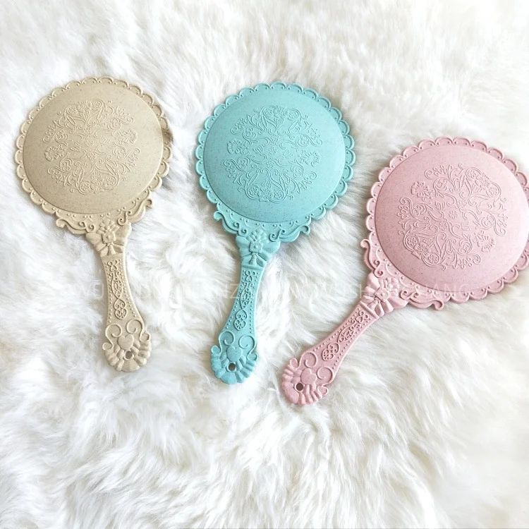 Plastic Round Shape Priprotective Caseup Midji Roninty Salon Mirrors Gimbal Stabilizer Personalized Silver Opp Bag Pocket Mirror